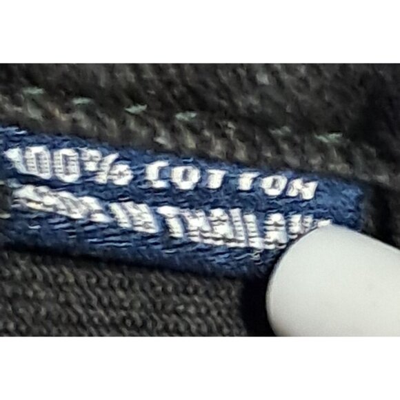 Vintage 1990s Lee 7175SB Black Overdyed Denim Trucker Jacket Size L - Picture 10 of 10